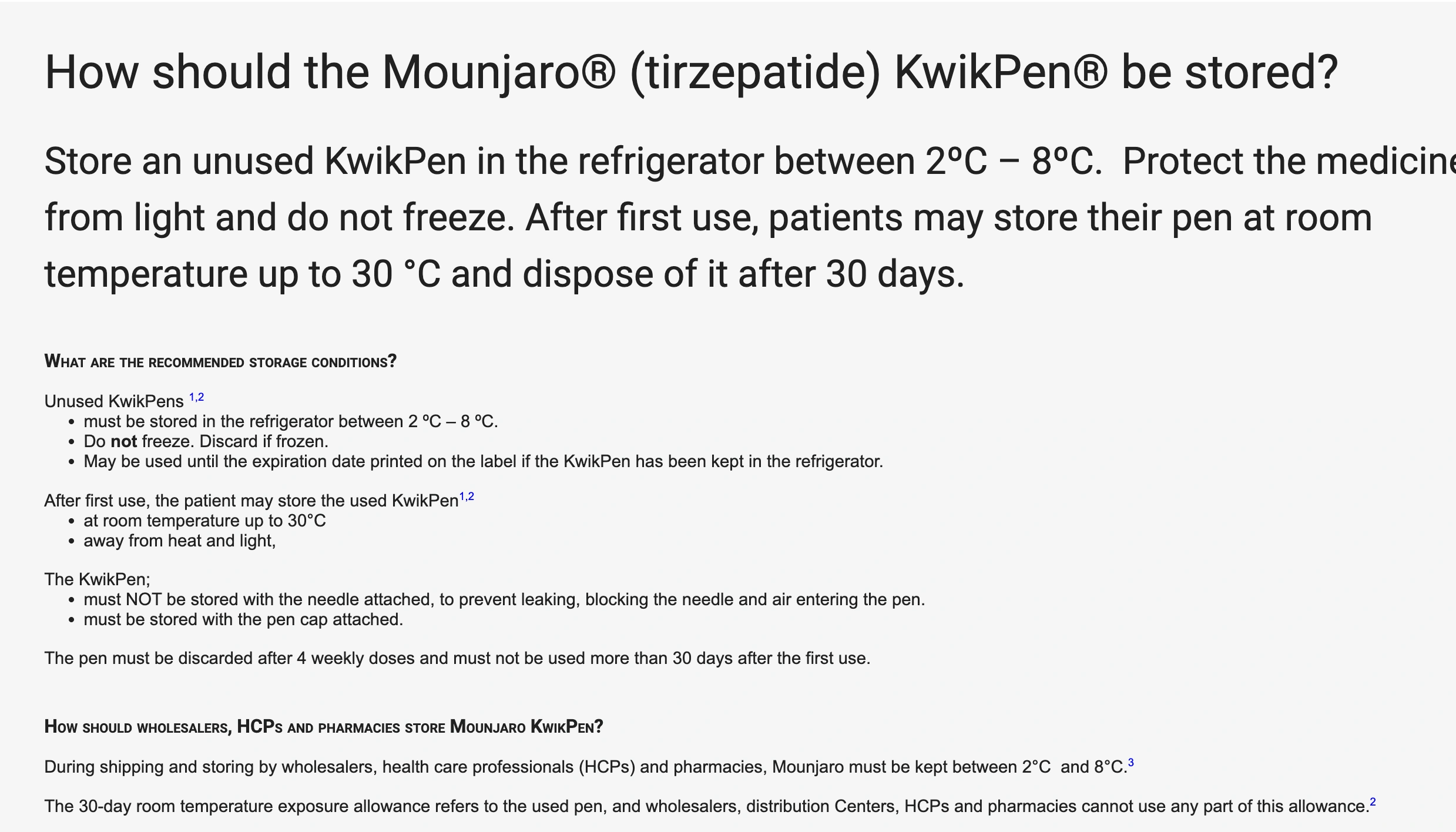 Is It OK to Refrigerate Mounjaro KwikPen After First Use?
