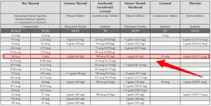 NP Thyroid vs Armour Conversion Guide