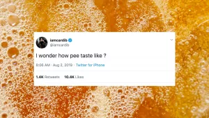 So, What Does Pee Taste Like? (And Why You’re Wondering Anyway)