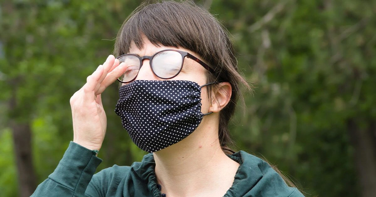 How to See Clearly While Wearing Glasses with a Facial Covering